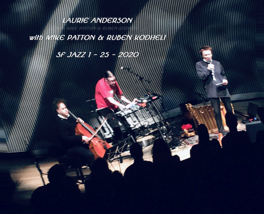 Laurie Anderson & Mike Patton at SF Jazz